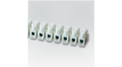 Клеммная колодка HEAVY POW. PA9H, Винтовая, 12 контактов, сечение провода 1-2.5 мм2, ток 24 A, Белый фото 1