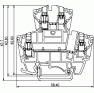 Клеммная колодка двухуровневая DINKLE DKK2.5 (DDK2.5), Винтовая, сечение провода 0.5-2.5 мм2, ток 24 A, Бежевый фото 4
