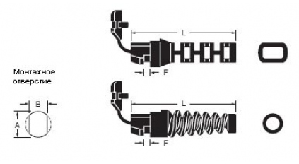 Проходные фланцы AVC SB4F-2P (100шт) фото 3