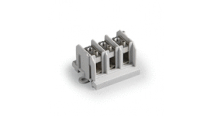 Клеммная колодка ENSTO KE85.3, Винтовая, сечение провода 10-35 мм2, ток 99 A, Белый фото 1