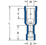 Клемма наконечник штыревой круглый KST FRV2-195-BLUE (1000шт) фото 4