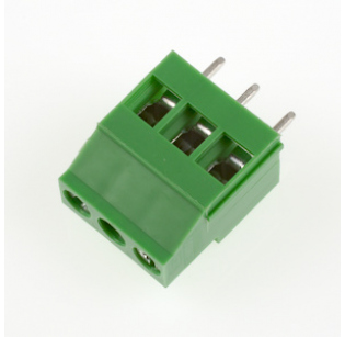 Клеммная колодка DINKLE EHK2V-03P (EHK508V-03P), Винтовая, 3 контакта, сечение провода 0.2-2.5 мм2, ток 24 A, Зеленый