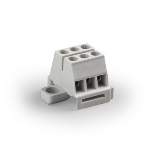 Клеммная колодка ENSTO KR5031, Винтовая, 3 контакта, сечение провода 0.5-1.5 мм2, ток 17.5 A, Белый