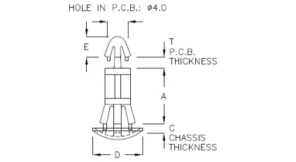 Держатель стойка для печатных плат PINGOOD SCT-3 (1000шт) фото 5