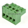 Клеммная колодка DINKLE 5ESDT-04P, Винтовая, 4 контакта, сечение провода 0.2-2.5 мм2, ток 18 A, Зеленый фото 4