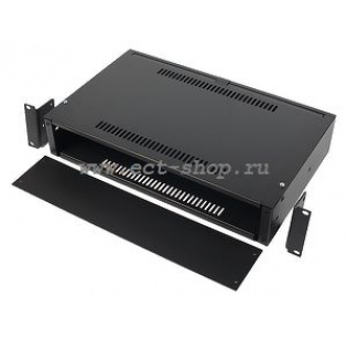 Корпус для РЭА ECT 2601UB(RM), 263x425x40 мм, Сталь, Черный