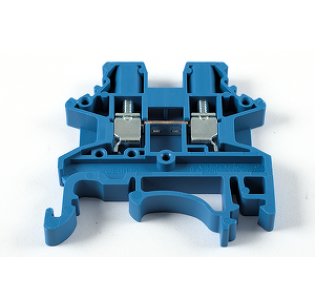 Клеммная колодка DINKLE DK2.5N-BL, Винтовая, сечение провода 0.34-2.5 мм2, ток 24 A, Синий