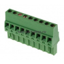 Клеммная колодка DINKLE 2ESDR-09P, Винтовая, 9 контактов, сечение провода 0.2-2.5 мм2, ток 18 A, Зеленый фото 2