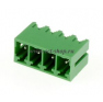 Клеммная колодка DINKLE ECH350V-04P, 4 контакта, сечение провода - мм2, ток 14 A, Зеленый фото 2