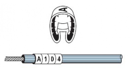 Маркеры кабельные AVC ECM-3R-(-) (250шт) фото 2
