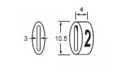 Маркеры кабельные AVC OFM-1-8 (100шт) фото 3