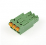 Клеммная колодка DINKLE 0221-2003, Пружинная, 3 контакта, сечение провода 0.2-1.5 мм2, ток 8 A, Зеленый фото 2