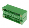 Клеммная колодка DINKLE 2EHDBRM-16Р, 16 контактов, сечение провода - мм2, ток 18 A, Зеленый фото 2