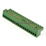 Клеммная колодка DINKLE EC350V-19P, Винтовая, 19 контактов, сечение провода 0.2-1.5 мм2, ток 14 A, Зеленый фото 2