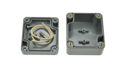 Корпус для РЭА GAINTA G302, 64x58x35 мм, ABS, Темно-серый фото 1