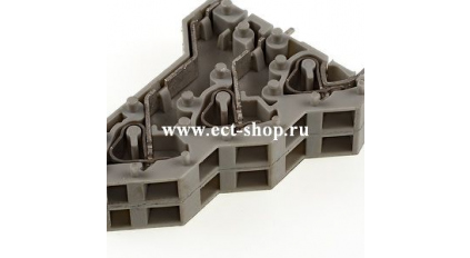 Клеммная колодка DINKLE W3K508, Пружинная, 1 контакт, сечение провода 0.5-2.5 мм2, ток 24 A, Серый фото 1