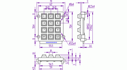 Клавиатура ACCORD AK-707-N-SSB-WP-MM фото 2