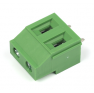 Клеммная колодка DINKLE EHK7V-02P (на замену EHK750V-02P), Винтовая, 2 контакта, сечение провода 0.2-2.5 мм2, ток 24 A, Зеленый фото 2