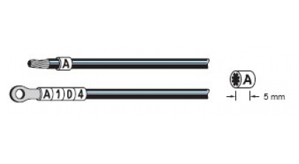 Маркеры кабельные AVC OSM-2-I (100шт) фото 2