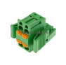 Клеммная колодка DINKLE 2ESDBAT-02P, Пружинная, 2 контакта, сечение провода 0.2-2.5 мм2, ток 15 A, Зеленый фото 4