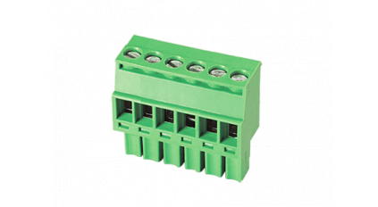 Клеммная колодка DINKLE EC350RL-03P, Винтовая, 3 контакта, сечение провода 0.2-1.5 мм2, ток 14 A, Зеленый фото 2