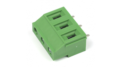 Клеммная колодка DINKLE EHK7V-03P (на замену EHK750V-03P), Винтовая, 3 контакта, сечение провода 0.2-2.5 мм2, ток 24 A, Зеленый фото 1