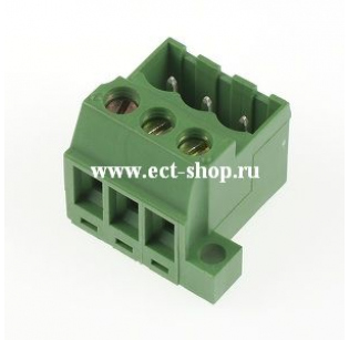 Клеммная колодка DINKLE 2EHDRS-03P, Винтовая, 3 контакта, сечение провода 0.5-2.5 мм2, ток 18 A, Зеленый