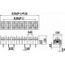Клеммная колодка DINKLE DT31-B01W-12, Винтовая, 12 контактов, сечение провода 0.5-4 мм2, ток 20 A, Черный фото 8