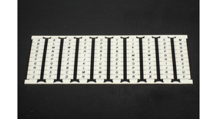 Маркер для клеммников DIN DINKLE TM08W-AV00 фото 1