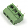 Клеммная колодка DINKLE ELK508V-03P, Винтовая, 3 контакта, сечение провода 0.5-1.5 мм2, ток 14 A, Зеленый фото 2