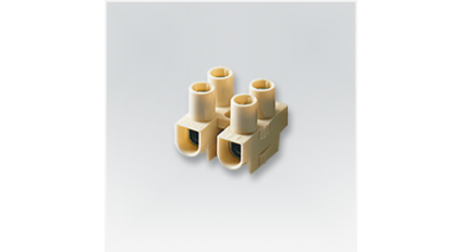 Клеммная колодка HEAVY POW. PA10R, Винтовая, 12 контактов, сечение провода 1-2.5 мм2, ток 24 A, Бежевый фото 1