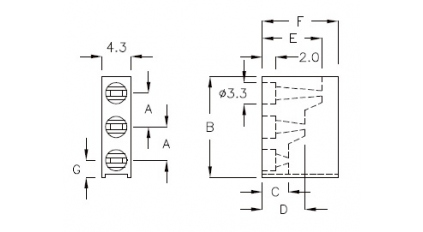Держатель для трех светодиодов PINGOOD 3LED-3 (1000шт) фото 4