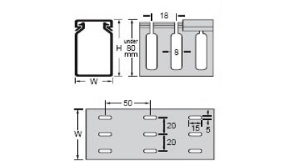 Кабель канал пласт перф AVC 7575L фото 3