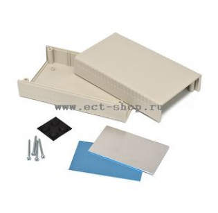 Корпус для РЭА GAINTA G762A, 95x158x58 мм, ABS, Светло-серый