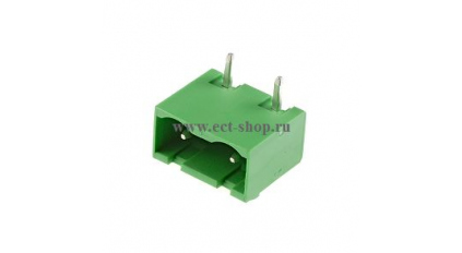 Клеммная колодка DINKLE 3EHDRC-02P, 2 контакта, сечение провода - мм2, ток 18 A, Зеленый фото 1