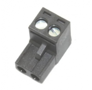 Клеммная колодка DINKLE 2ESDV-02P-BK, Винтовая, 2 контакта, сечение провода 0.2-4 мм2, ток 18 A, Зеленый