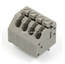 Клеммная колодка DINKLE 0136-2004, Пружинная, 4 контакта, сечение провода 0.2-0.75 мм2, ток 8 A, Серый фото 2