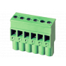 Клеммная колодка DINKLE 2ESDPL-02P, Винтовая, 2 контакта, сечение провода 0.2-4 мм2, ток 18 A, Зеленый фото 4