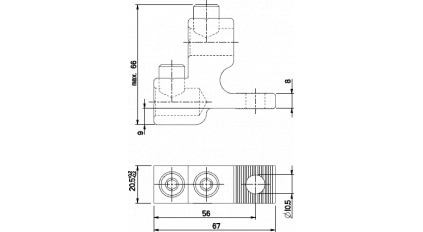 Клеммная колодка ENSTO KE56.1, Винтовая, сечение провода 16-95 мм2, ток 440 A фото 3