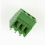 Клеммная колодка DINKLE EHK381V-03P, Винтовая, 3 контакта, сечение провода 0.5-1.5 мм2, ток 8 A, Зеленый фото 2