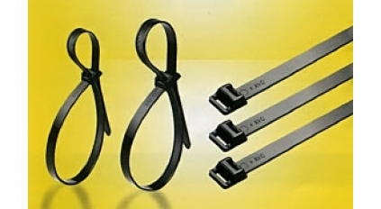 Стяжки многоразовые пластиковые, AVC ALR-415EH-B (100шт) фото 1