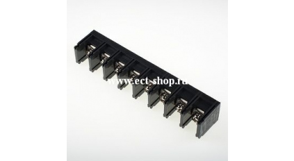 Клеммная колодка DINKLE DT-7N-B01N-08, Винтовая, 8 контактов, сечение провода 1-10 мм2, ток 40 A, Черный фото 1