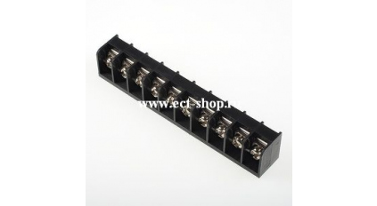 Клеммная колодка DINKLE DT-39-B01W-10, Винтовая, 10 контактов, сечение провода 0.5-2.5 мм2, ток 24 A, Черный фото 1