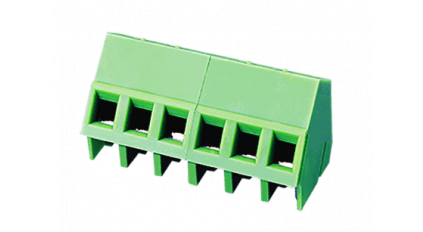 Клеммная колодка DINKLE EK500A-02P, Винтовая, 2 контакта, сечение провода 0.5-2.5 мм2, ток 24 A, Зеленый фото 2