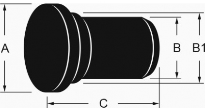 Заглушка для кабельного ввода AVC SPR-215-B (50шт) фото 3