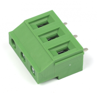 Клеммная колодка DINKLE EHK7V-03P (на замену EHK750V-03P), Винтовая, 3 контакта, сечение провода 0.2-2.5 мм2, ток 24 A, Зеленый