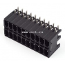 Клеммная колодка DINKLE 0221-2220L, 20 контактов, сечение провода - мм2, ток 8 A, Черный фото 2