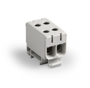 Клеммная колодка ENSTO KE66R, сечение провода 2.5-50 мм2, ток 160 A, Серый