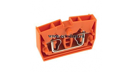 Клеммная колодка DINKLE WPM2.5-OR (PM2.5W-OR), Пружинная, сечение провода 0.5-2.5 мм2, ток 24 A, Оранжевый фото 1