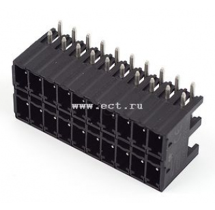 Клеммная колодка DINKLE 0221-2220L, 20 контактов, сечение провода - мм2, ток 8 A, Черный